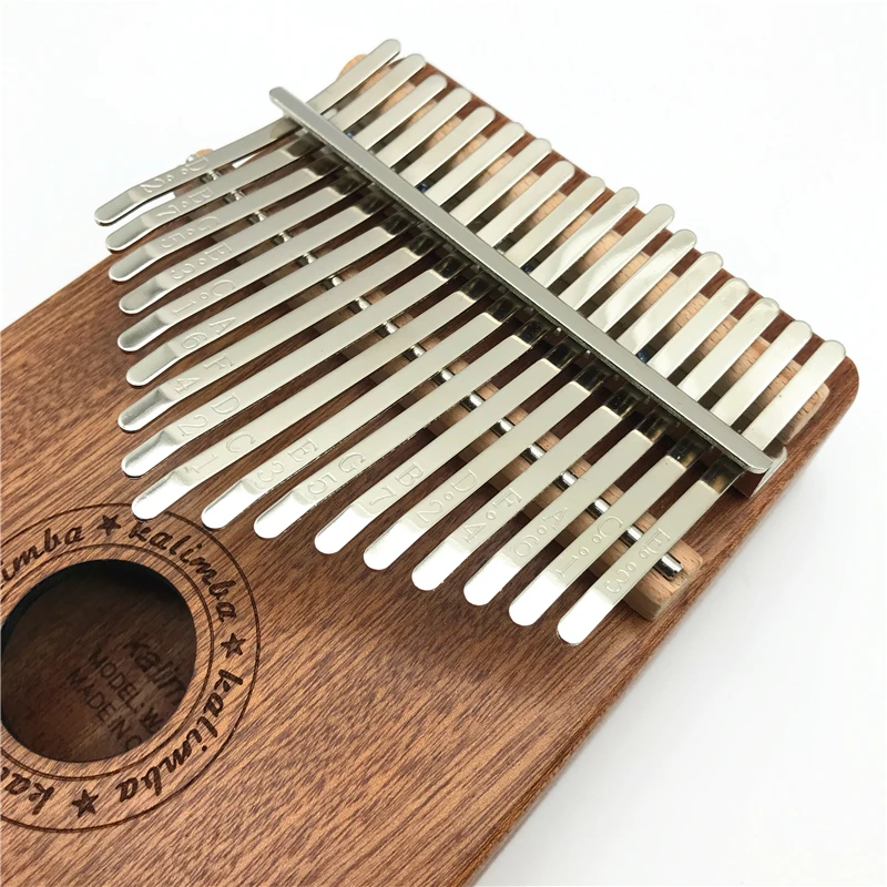  17 клавиш sapele kalimba большой палец пианино Пальчиковое Мини Деревянный акустический музыкальный