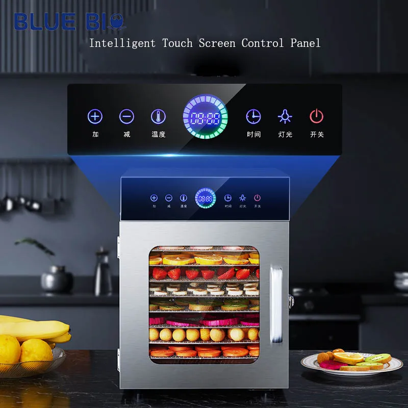 Dehydrator-Food Trays 8-layer Commercial Strawberry Dehydrating Fruit Vegetables Dryer Machine Dehydrator Fruit Food Dryer