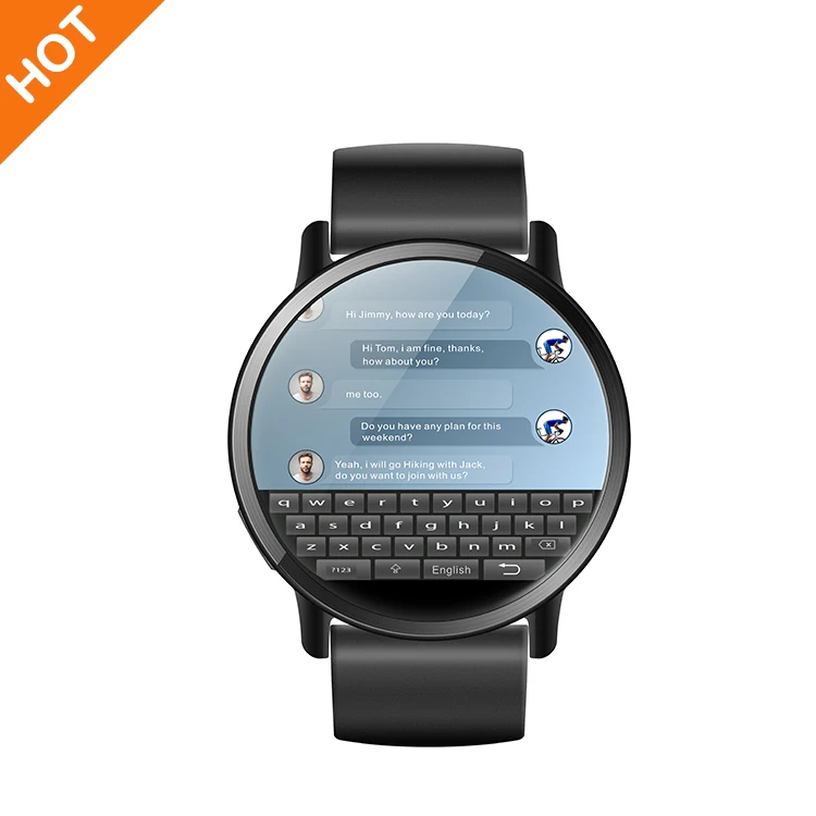 4g Android Smartwatch 2.03' Large HD Round Display Equipped with 8MP Camera Ultra-narrow Metal IP67 Waterproof CE Rohs Color