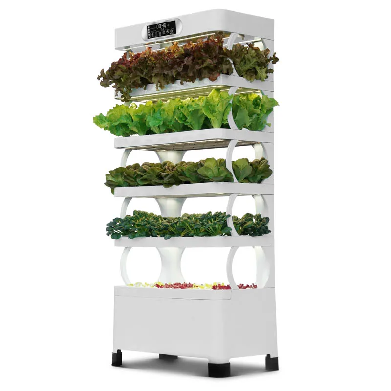Micro Farm indoor Smart Hydroponic planting equipment Tower  Micro Automatic irrigation machine with Led grow Lights for home