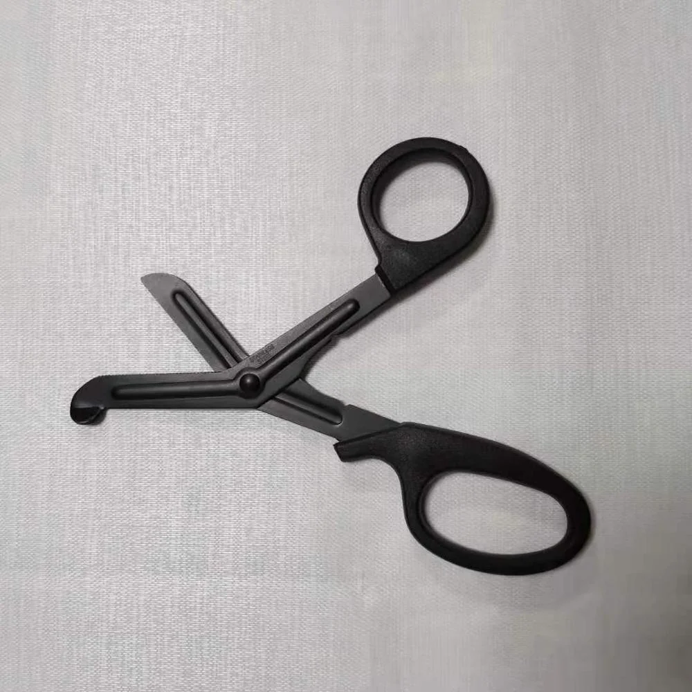 
Black Universal Bandage Scissors for Cutting Fabrics Trauma Shears Bandage Shears 