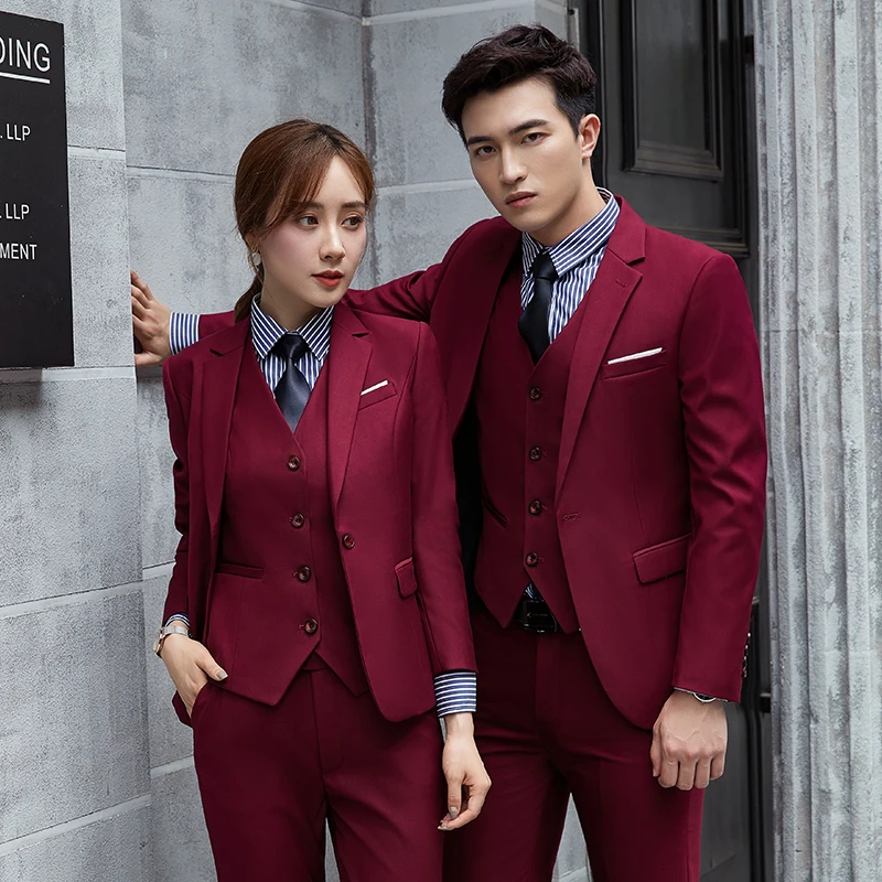 High-end business suit suits for men and women with professional suits, lawyers and teachers, fashion suits and overalls