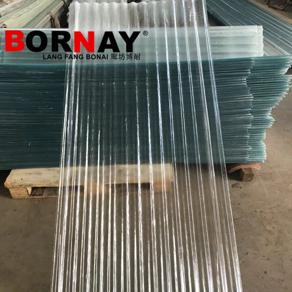 Fibreglass Reinforced Plastic Corrugated Panels Greenhouse Skylight Carport Awning Roofing Langfang Bonai energy-efficient
