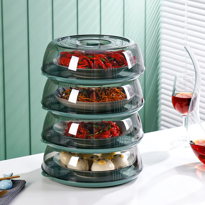 Kitchen Heat Insulating Vegetable Cover Household Table Food Cover Dust-proof Leftovers Storage Dish Cover