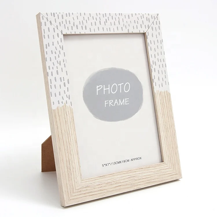 YiWu Supplier Wholesale Home Decor Dot Design MDF Decorative Picture Funny Photo Frame