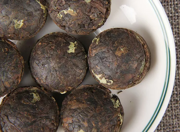 Мини-торт из листьев лотоса спелый чай Pu-erh Puer мини-приготовленный pu erh ферментированный puer