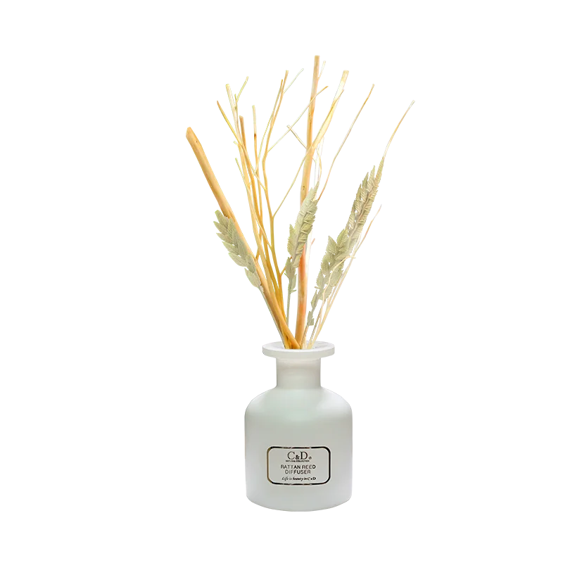 C&D Short Time Full Extension Home Decoration Artificial Flower Aroma Reed Diffuser for Birthday Gift Eco-friendly Liquid
