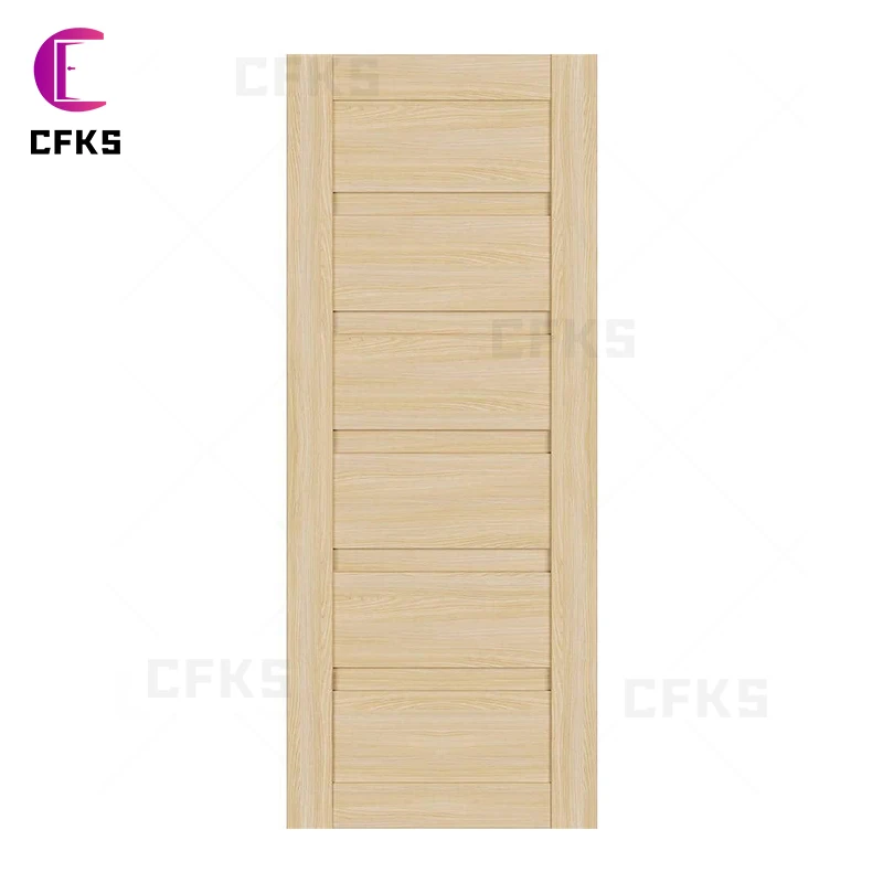 Luxury Oak Door Customize Design Texture Panels  Modern Beautiful Residential  Solid Wooden Doors For House Dining room