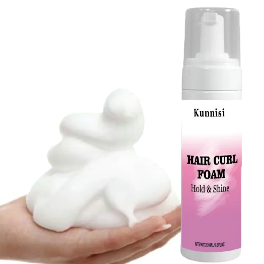 Coconut Curly Mousse Private Label Natural Shea Butter Hair Mousse foam Curly Mousse
