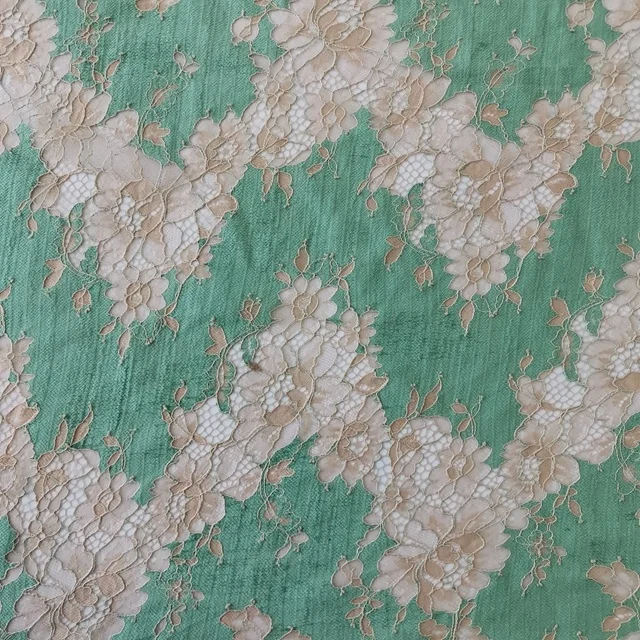 
High Quality Guipure Dress Nylon Cotton Cord Chenille Lace Fabric 