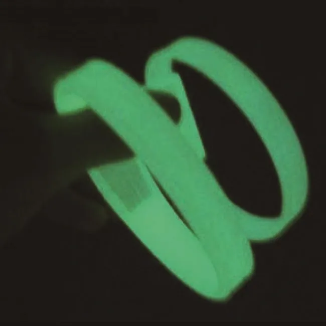 2024 year Promotional glow in dark long time event silicone rubber bracelet fluorescent wristband luminous wrist band