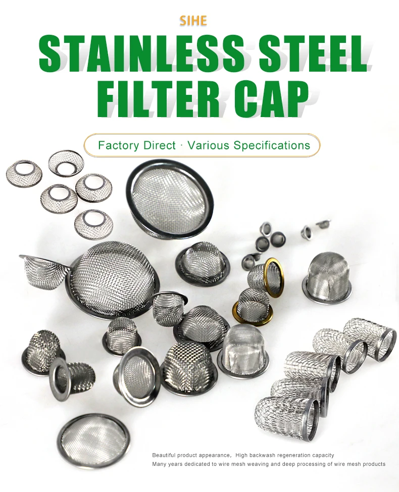 Dome Shape Stainless Steel Material Metal Wire Mesh Tap water Air Filter Cap
