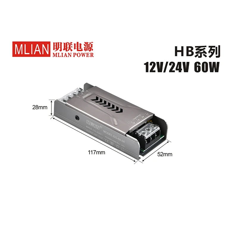 24V  power supply AC DC Smps Constant Voltage 120W 5A LED Light Strip DC Switching Power Supply 24V