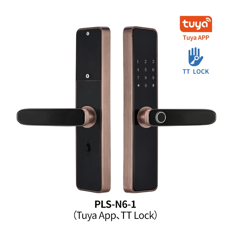 Safety gate door smart fingerprint card password lock for aluminum door