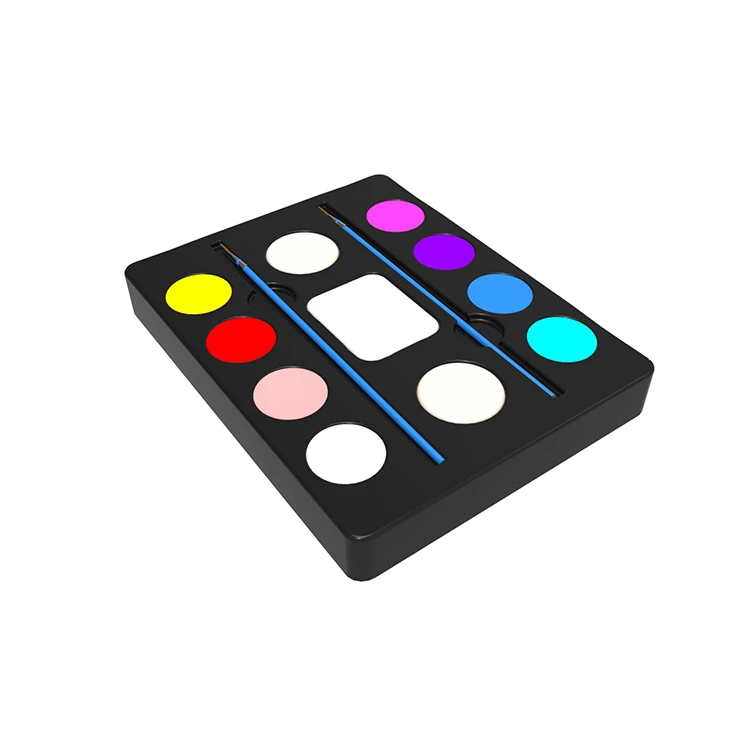 Temporary Kids Body Face Painting Palette Children Rainbow Water-based Face Paint