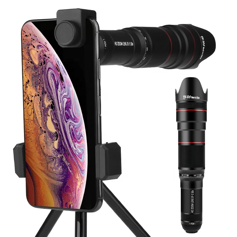 The Feisite Phone Camera Lens 50X Optical zoom Telescope is used for smartphone photography and distant observations