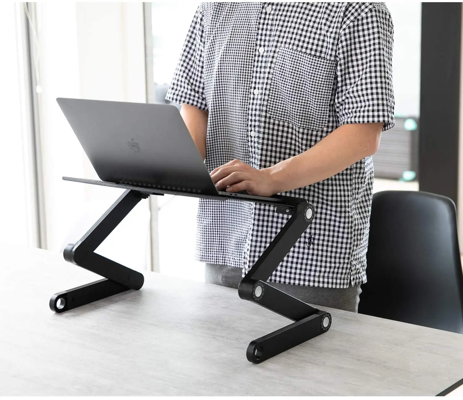 Adjustable light weight Laptop Stand  With Mouse Pad for school