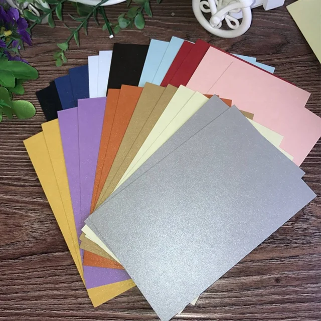 Fu Lam Stock 787*1092mm Double Sided Pearlescent Shimmer Coated Paper Pearl Shiny Craft Wrapping Paper
