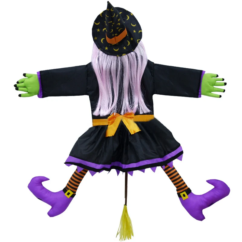 Halloween Decoration Crashed Witch Props Hanging Decorations