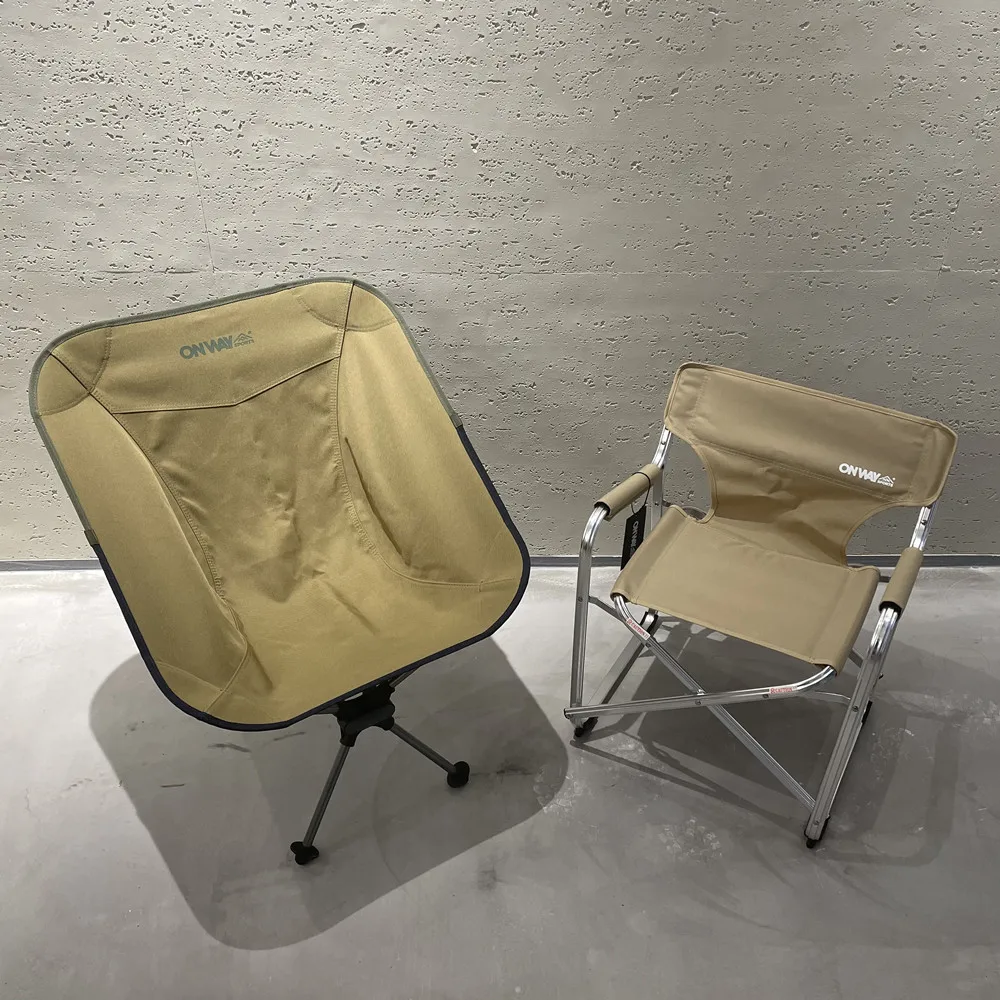 Onwaysports Strong Outdoor Camping Moon Chair Middle 7075 Aluminum Frame 900D Pu Polyester Fabric