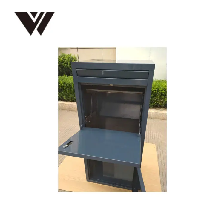 Outdoor Home Packages Smart Stainless Steel Metal Parcel Post Letter Mail Drop Delivery Box