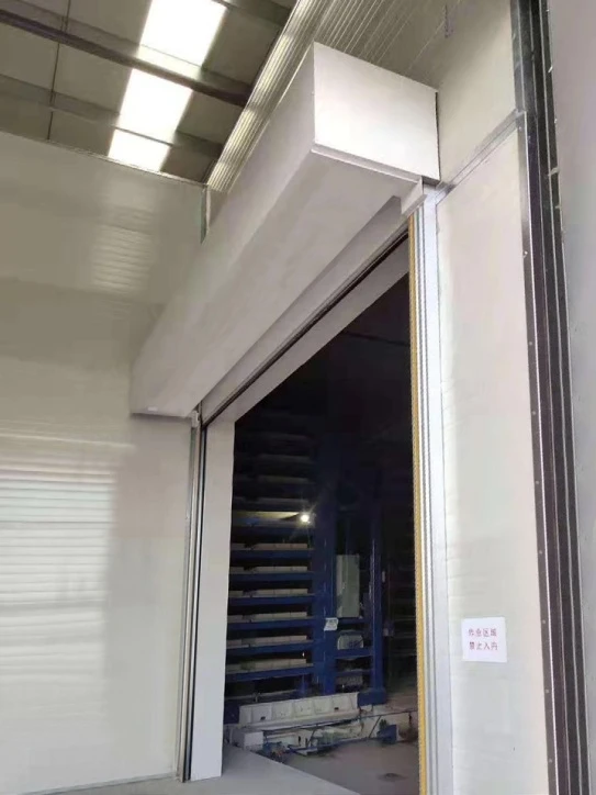 Electric Steel Top Hanging Sectional Door Durable Stacking Gate