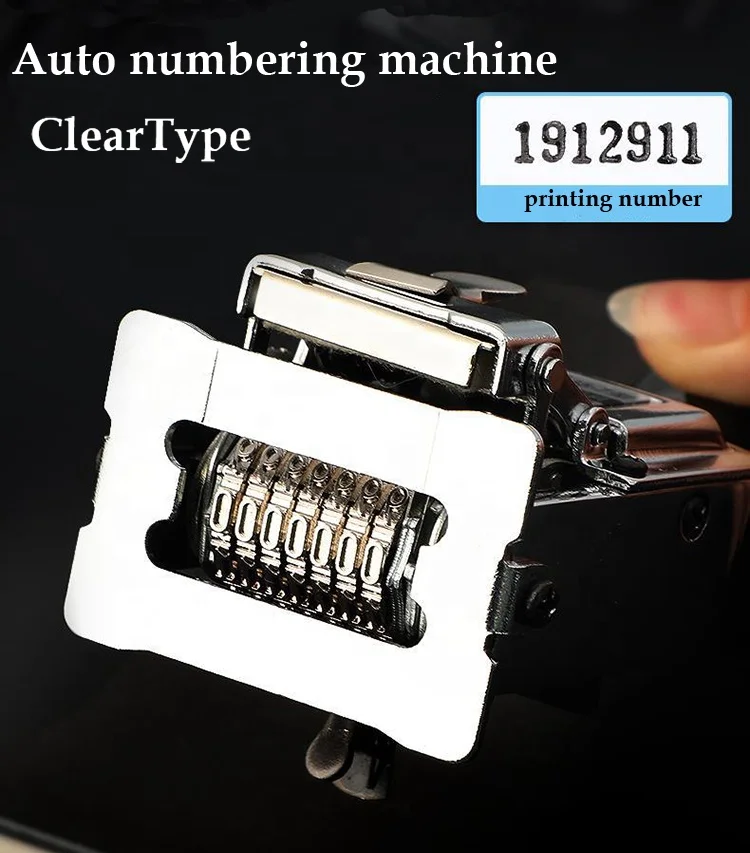 8digit Automatic Numbering Machine hand numbering machine manual numbering stamp