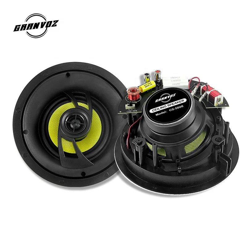 25mm tweeter 8 ohm pa fiberglass basket 6 inch ceiling sound system speakers for home theatre
