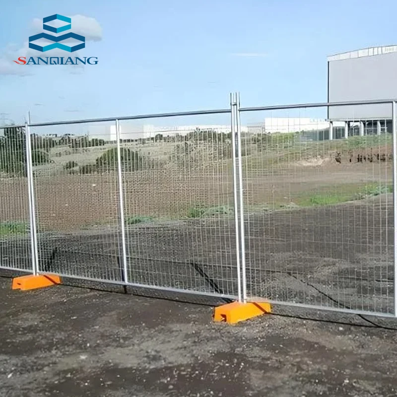 Removable fence Mobile construction site barrier galvanized temp fencing net temporary fence panels
