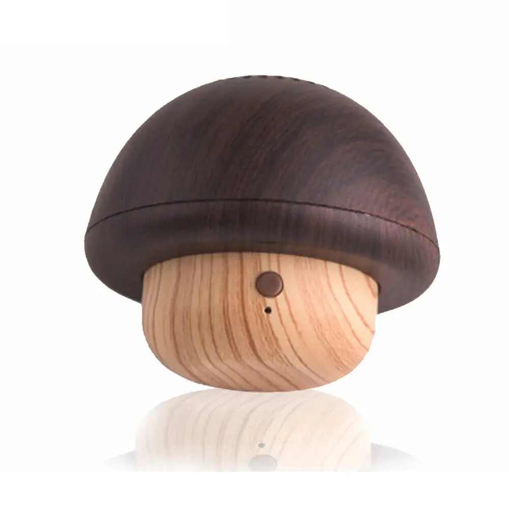 Outdoor wireless mini portable wooden mushroom speaker Cartoon mini cute small mushroom head speaker