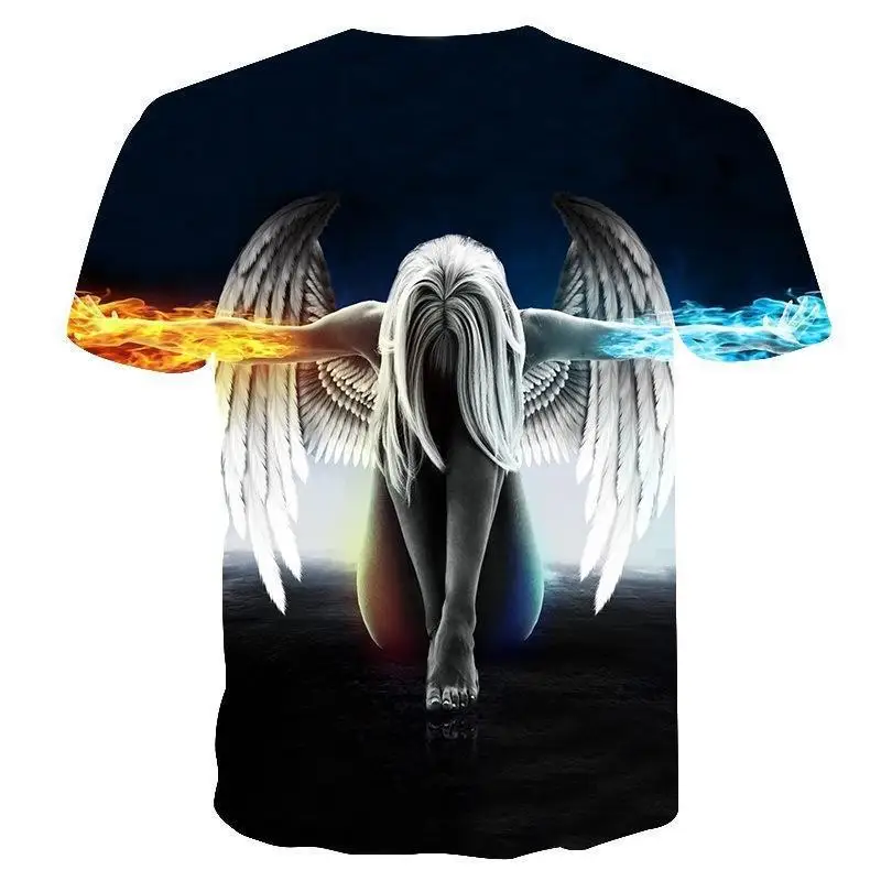 Custom logo comfortable shirts cotton round neck 3D digital Oversized T-shirt printing short sleeves