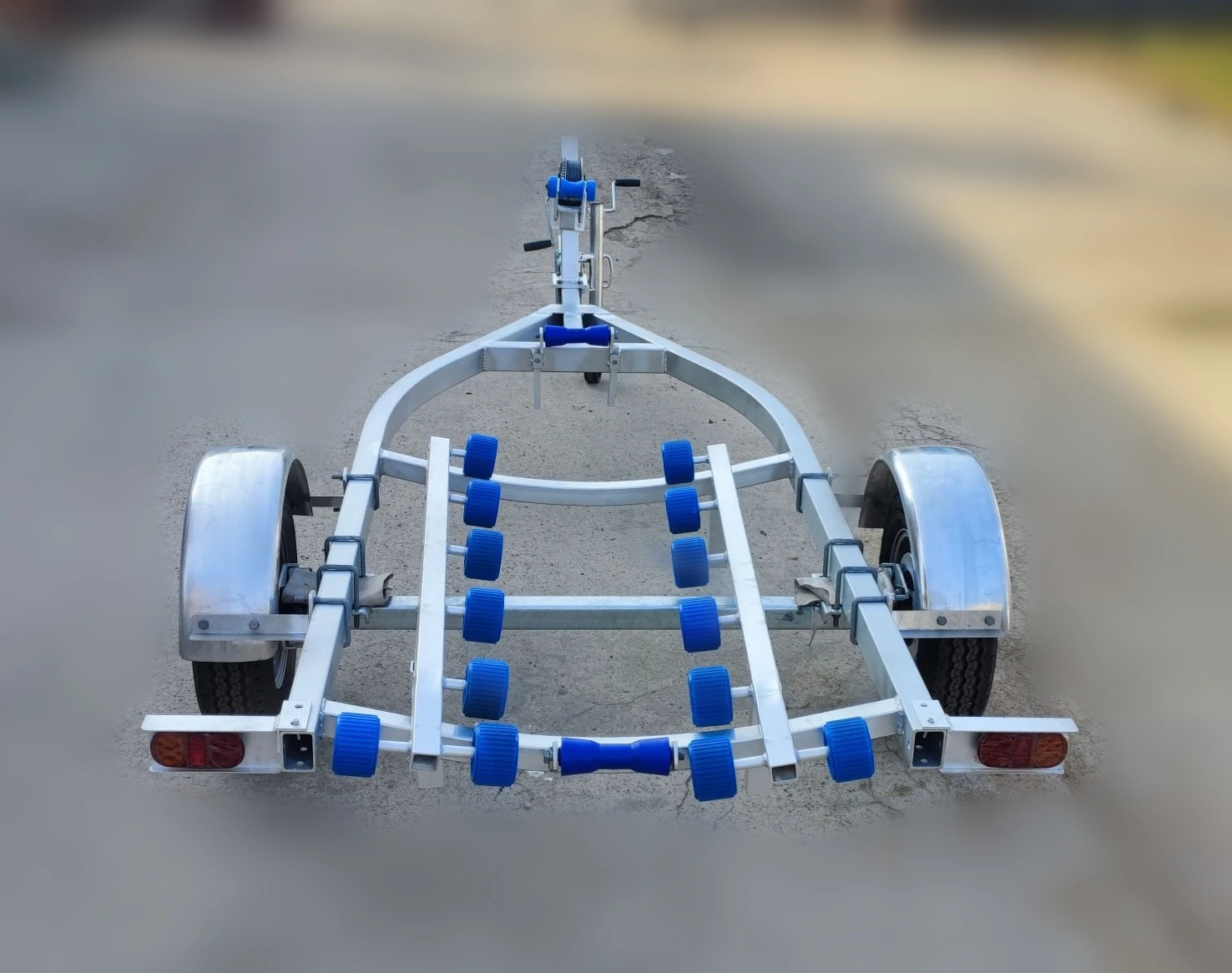 12ft Single Axle Aluminium Jet Ski Trailer with Rollers with VIN DOT CE
