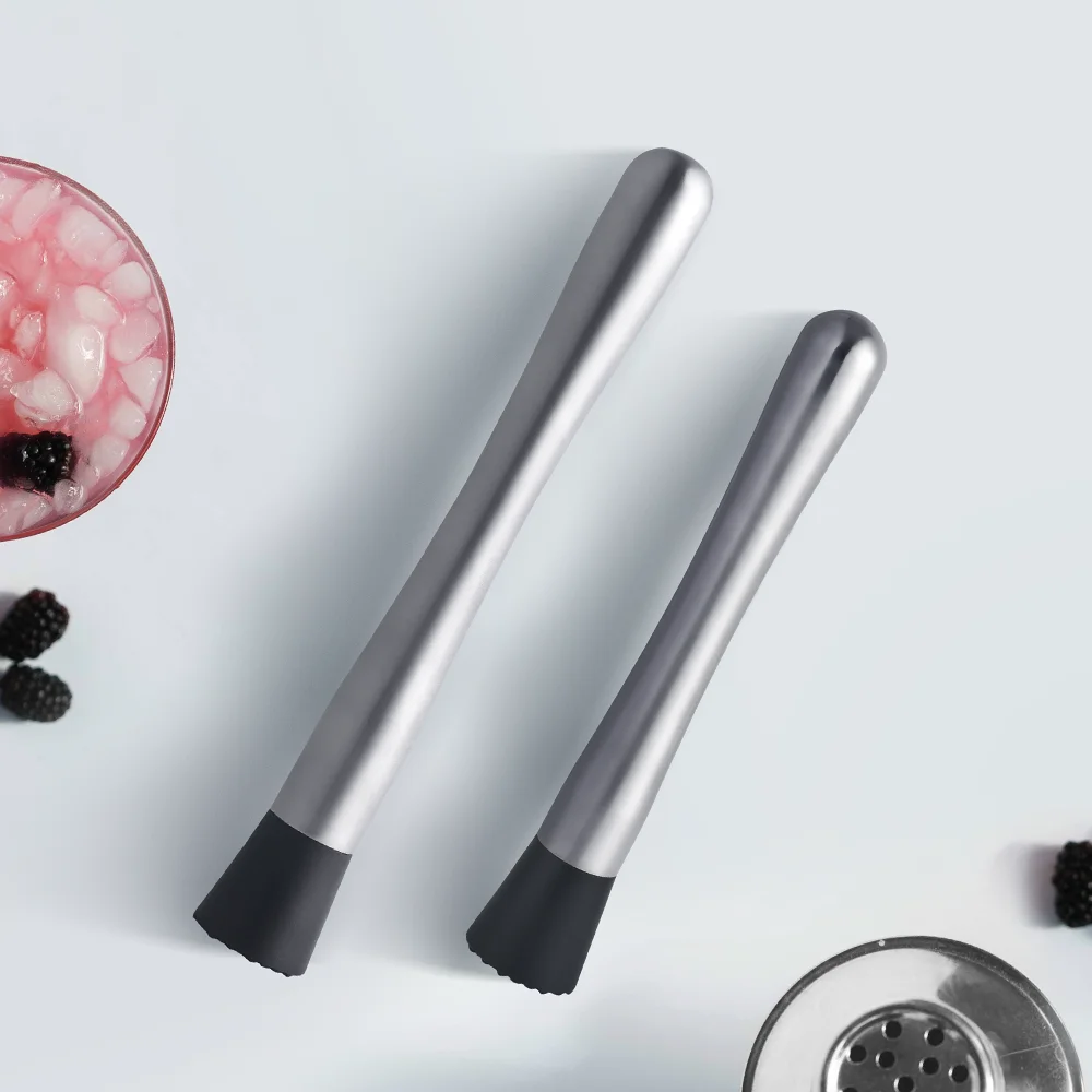 Creation Premium Metal Bar Tool 8 Inch 304 Stainless Steel Cocktail Muddler