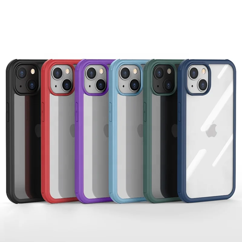 2022 high quality tpu phone case tempered glass clear phone case for iphones