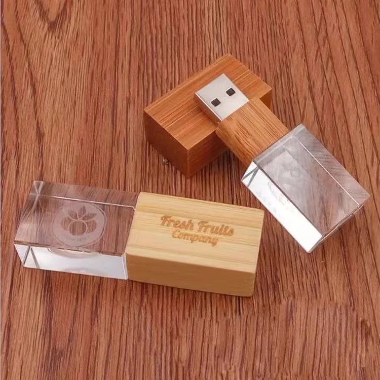 Wholesale Bulk Laser Engravable 4GB 8GB 16GB 32GB Mini Wooden usb pendrive Wood case USB stick U Disk Wood Box USB Flash Drives