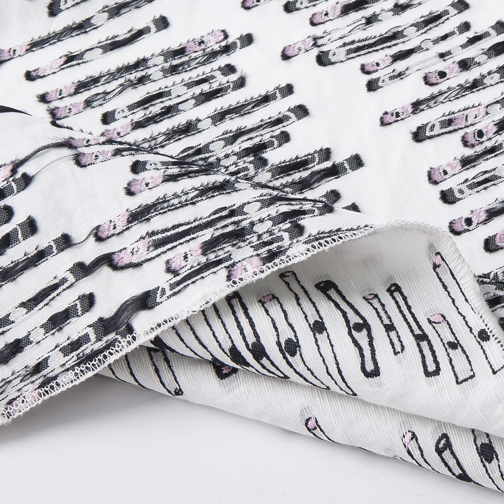 KEER China Factory Custom Anti-Static Woven Yarn Dyed Brocade Jacquard Satin Fabric for Sale