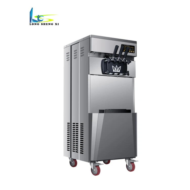 Commercial portable used rainbow soft serve ice cream machine