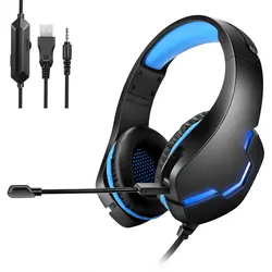 buy extra bass mic free shipping 3.5mm wired headphones gaming headset with microphone for computer