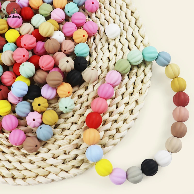 Made in China Spot Silicone Baby Pacifier Chain Accessories DIY Silicone Baby Food Grade Jewelry Bracelet Handmade Beads