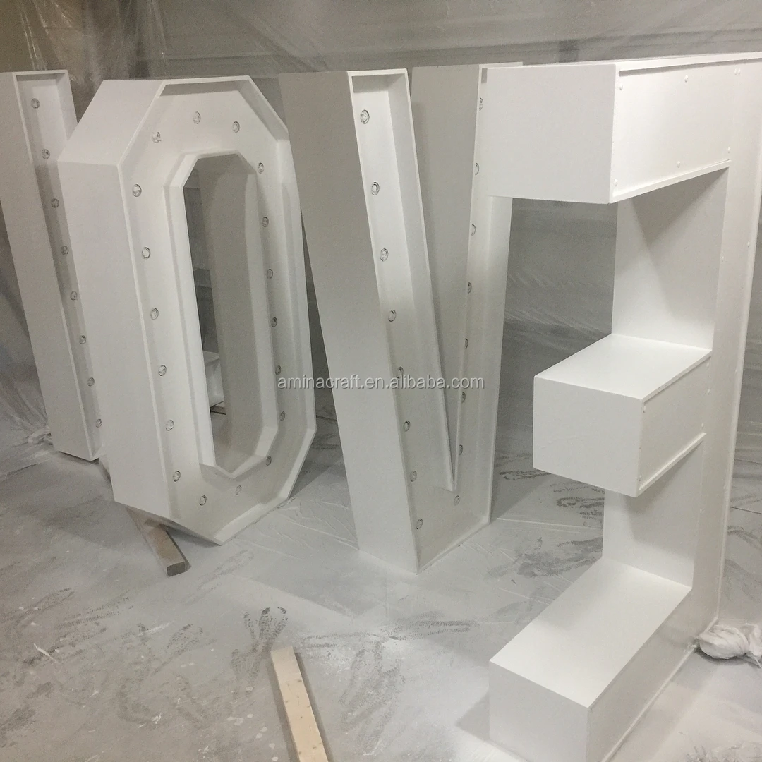 Amina Craft Alphabet 4ft Marquee Letters Love Letter LED Lights