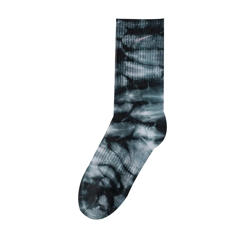 oem wholesale cotton sports socks crew casual socks men design custom logo pattern embroidery tie dye socks