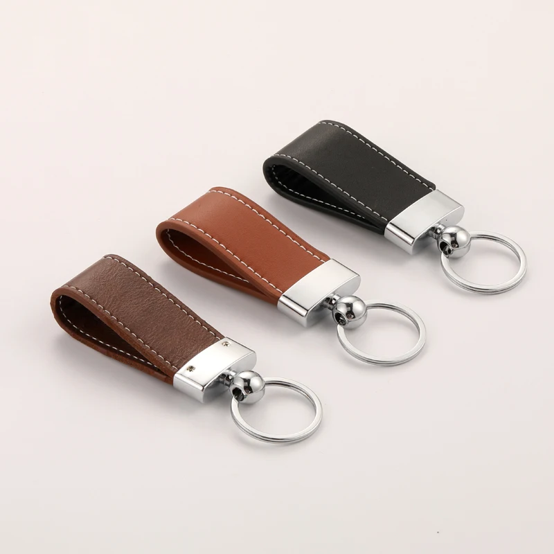 Vespa Colored Personalized Cute Leather Fur Tassel Key Ring Key Fob With Logo In Brown keyring