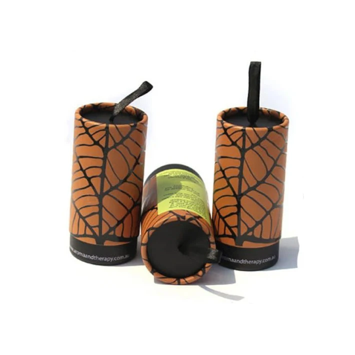 Customized Printing Coffee Tea Cardboard Packaging Boxes Cylinder Gift Box