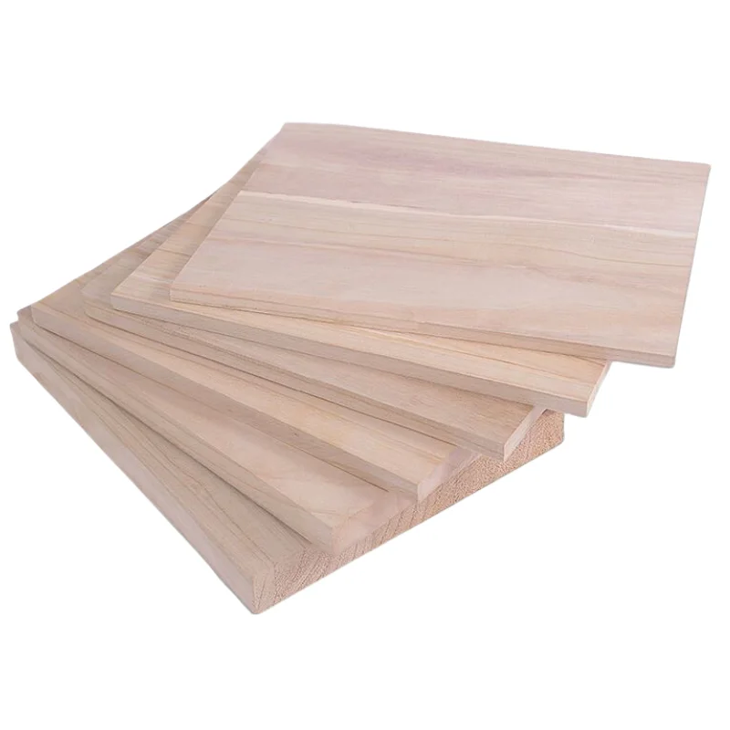 solid edge glued wood board, paulownia wood finger joint board tung  paulownia panel board Used for Making Furniture