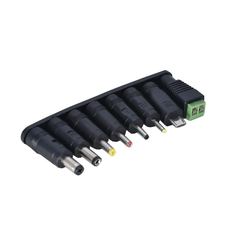 8pcs DC Power Jack 5.5 x 2.1mm Female To 5.5*1.7mm 4.8 2.5 2.1 0.7 3.5 4.0*1.35mm micro usb Terminal Male Plug