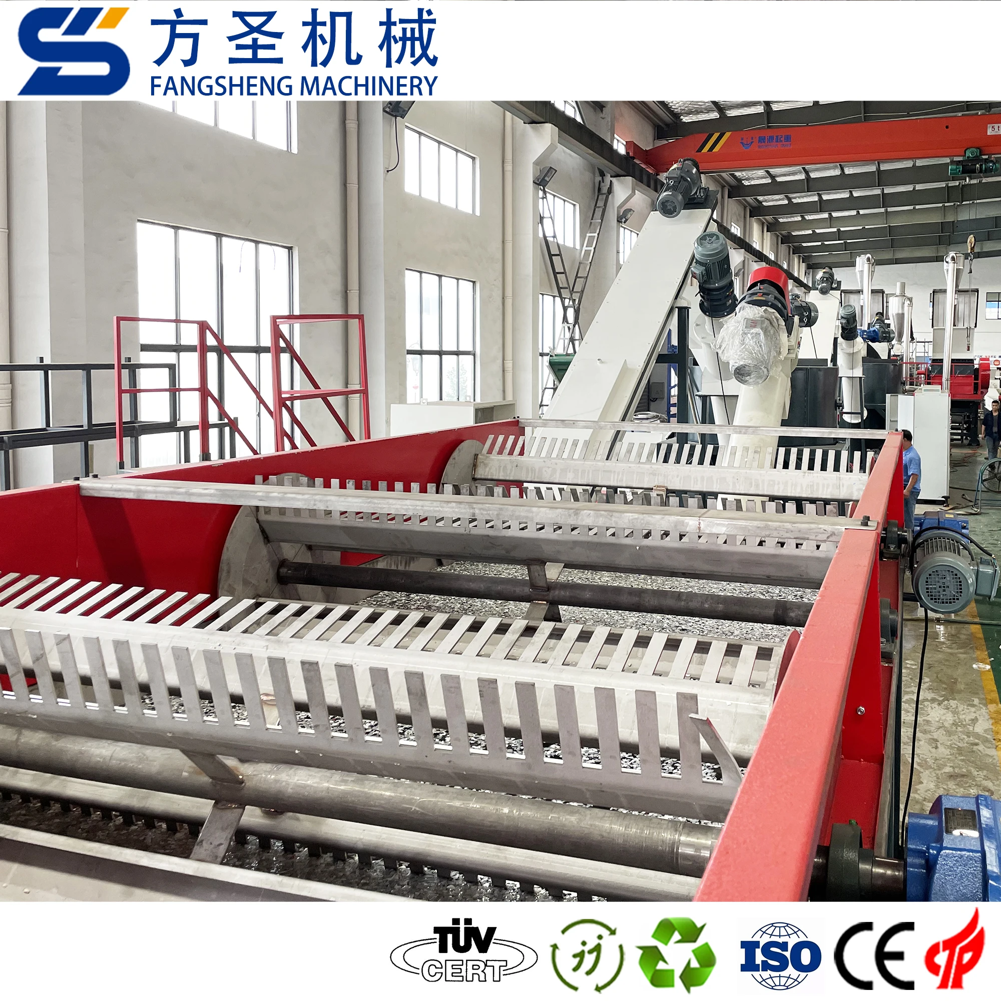 Plastic drying machine PET PE PP HDPE recycling washing line plastic drum crushing machine