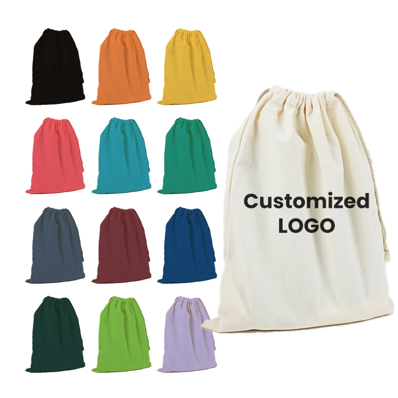 Hot Sales Non-Woven Drawstring Cotton Ladies Mini Small Big Travel Shopping Tote Bags for Business