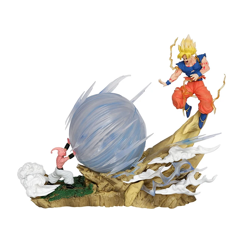 New 20cm best-selling products Dragon Balls Goku VS Majin Buu PVC Cartoon Model Toy Anime Action Figure Gift