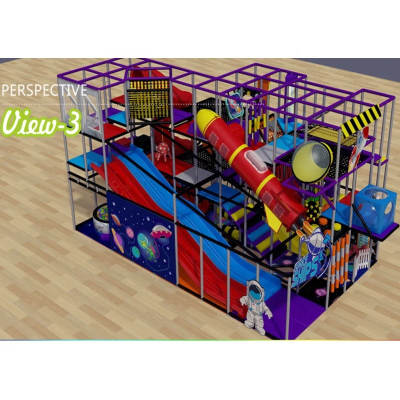Large Fun Park Adult Indoor  Entertainment Park Children Playground Equipment