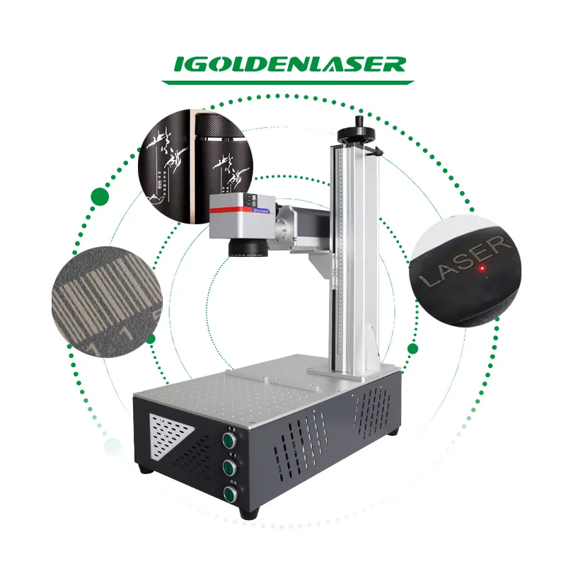 fiber laser marking machine on metal logo printing laser 30W fiber laser marking machine